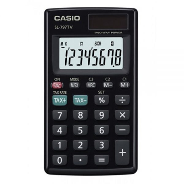 CASIO SL797TVBK Compact Desktop Calculator Black